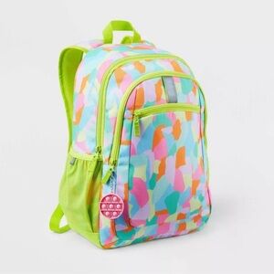 NWT Cat & Jack 17” Multicolor Backpack